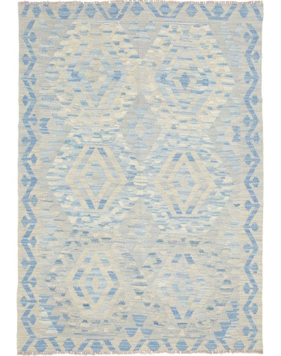Tappeto Kilim Afghanistan bianco beige 106x148