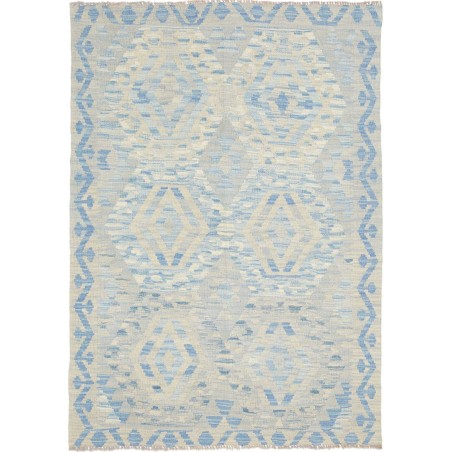 Tappeto Kilim Afghanistan bianco beige 106x148