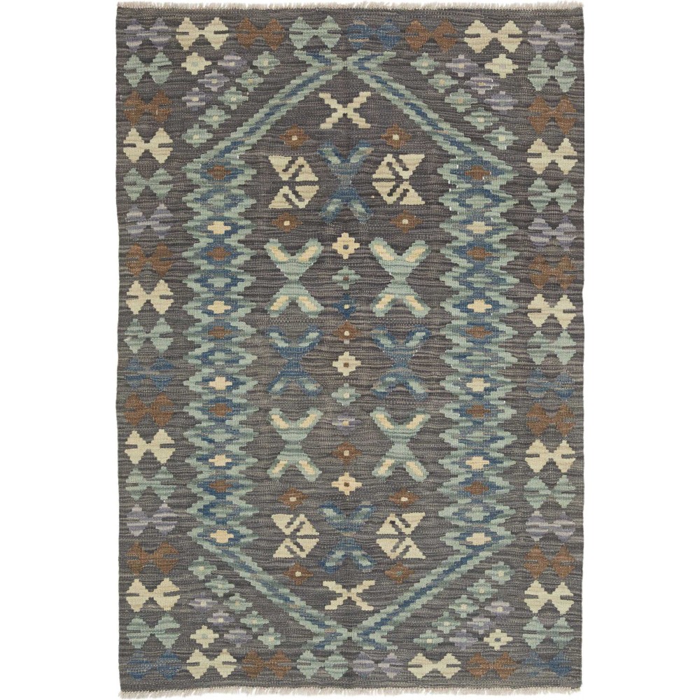 Tappeto Kilim Afghanistan azzurro beige 101x149
