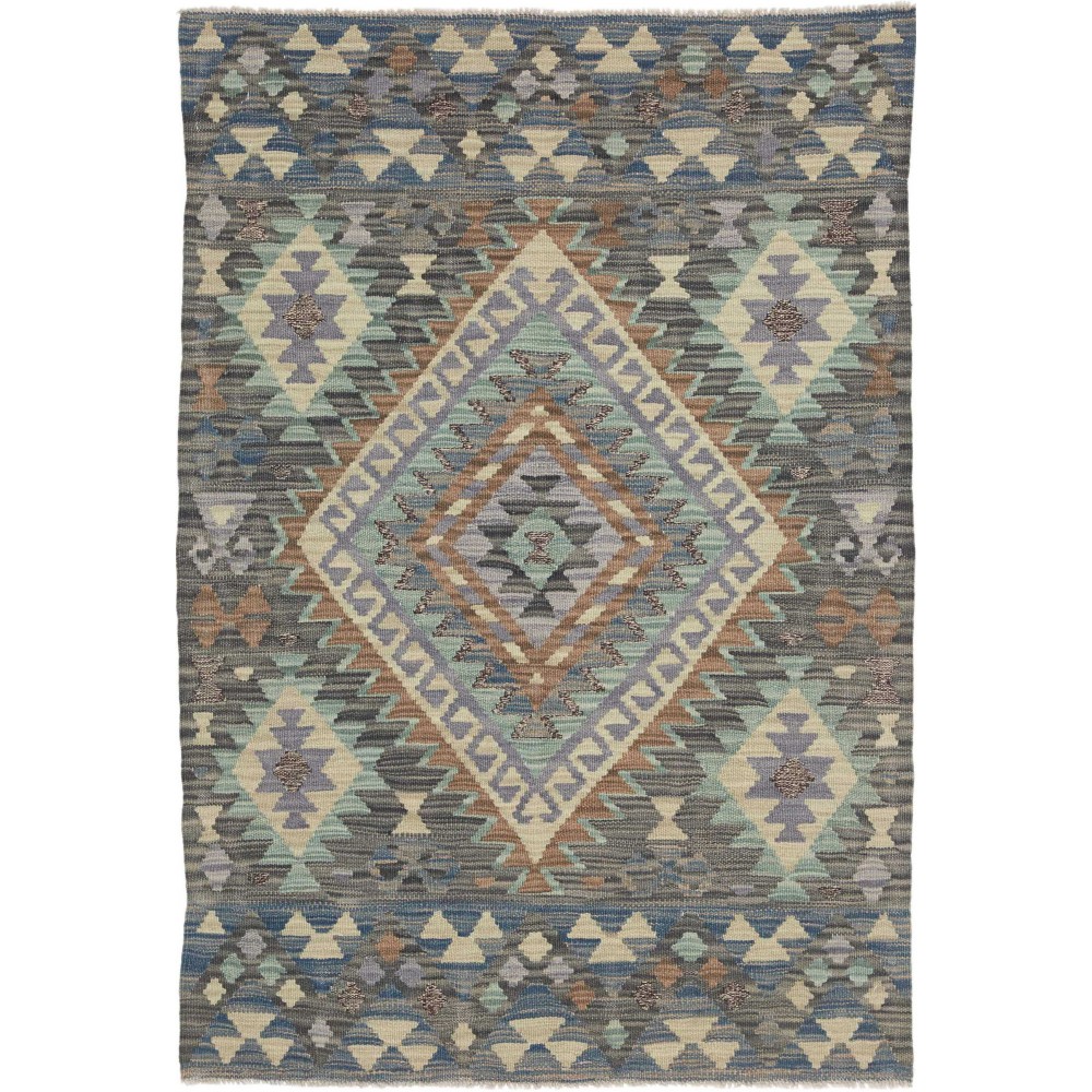 Tappeto Kilim Afghanistan bianco beige 100x149