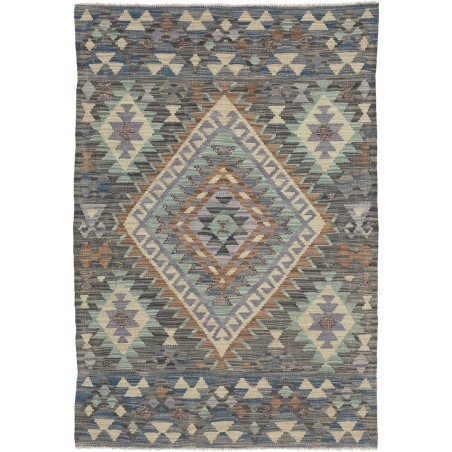Tappeto Kilim Afghanistan bianco beige 100x149