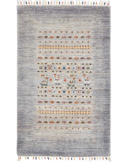 Tappeto Siva Pakistan beige azzurro 80x126