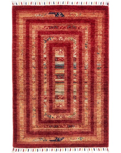 Tappeto Siva Pakistan marrone arancione 81x116