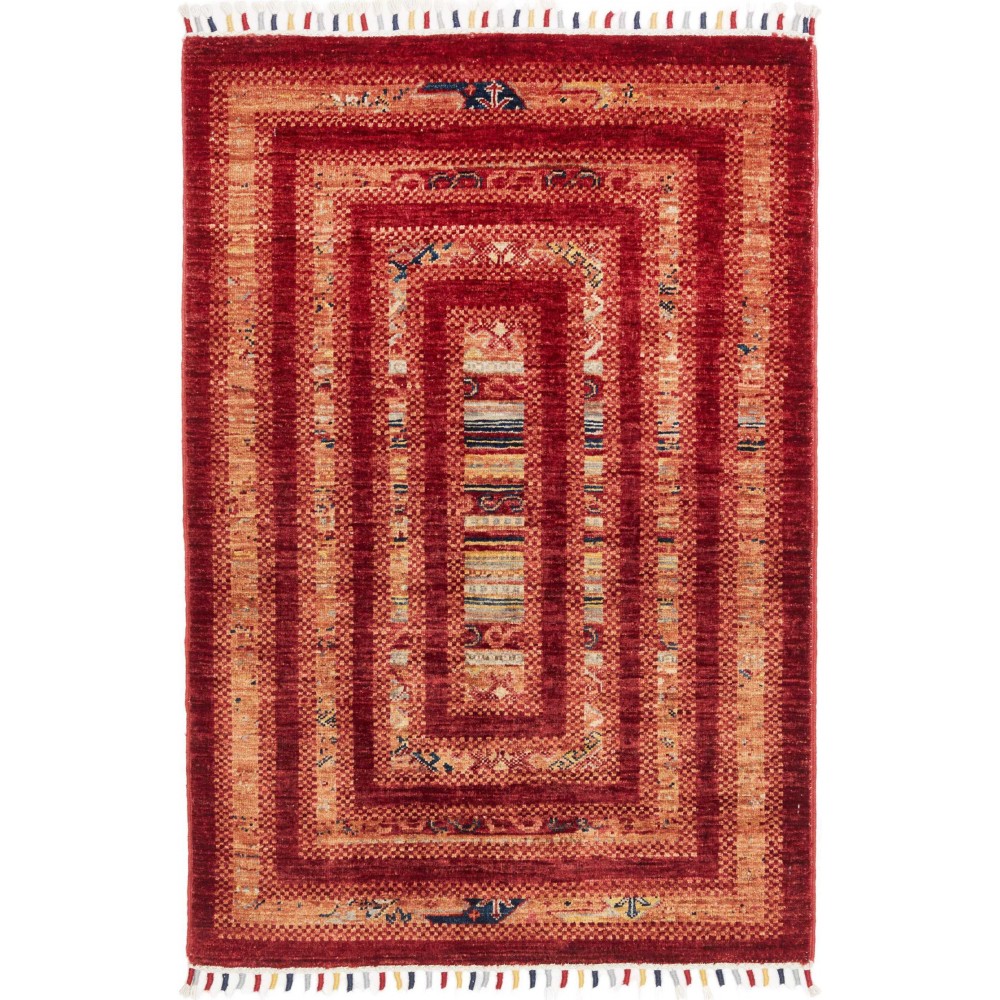 Tappeto Siva Pakistan marrone arancione 81x116