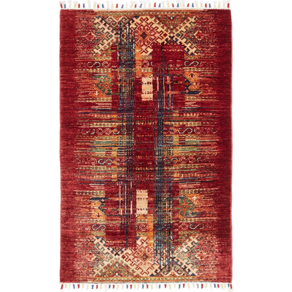 Tappeto Siva Pakistan marrone grigio 80x124