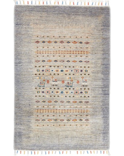 Tappeto Siva Pakistan beige grigio 80x118