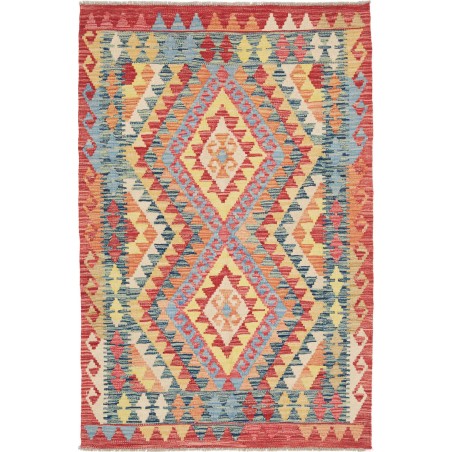 Tappeto Kilim Afghanistan marrone grigio 100x149