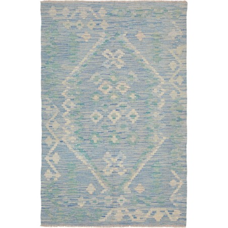 Tappeto Kilim Afghanistan azzurro 99x154