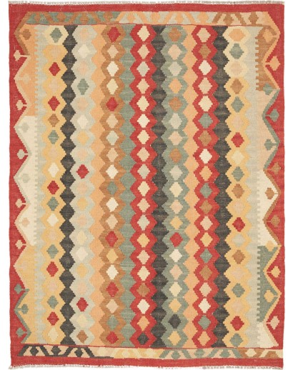 Tappeto Kilim Afghanistan marrone azzurro 108x145