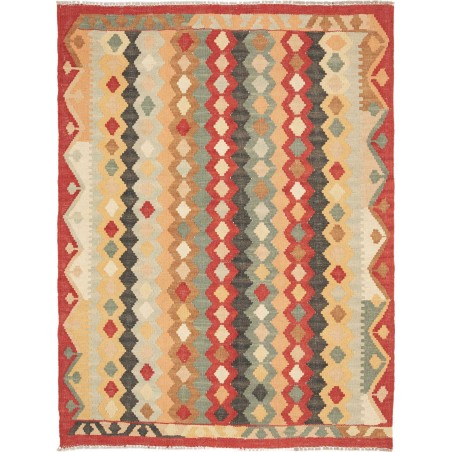 Tappeto Kilim Afghanistan marrone azzurro 108x145