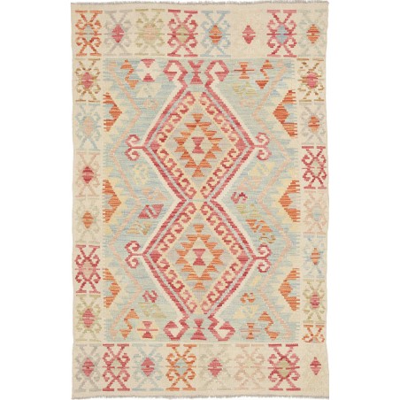 Tappeto Kilim Afghanistan beige giallo 97x148