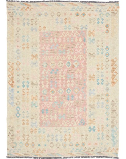 Tappeto Kilim Afghanistan bianco 108x146