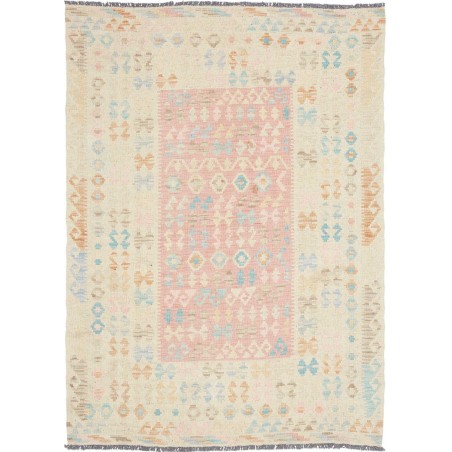 Tappeto Kilim Afghanistan bianco 108x146