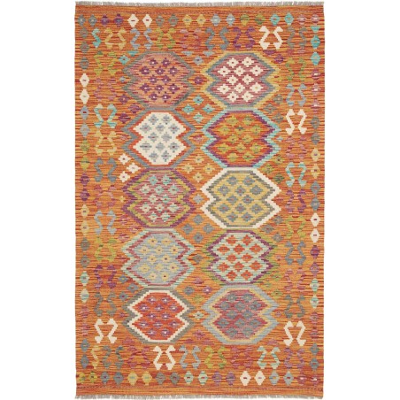 Tappeto Kilim Afghanistan arancione 125x196
