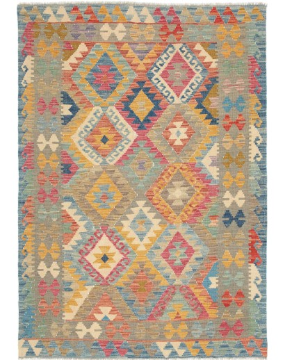 Tappeto Kilim Afghanistan marrone 126x180