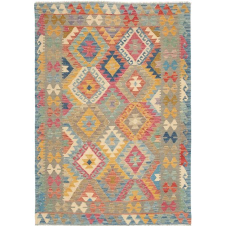Tappeto Kilim Afghanistan marrone 126x180