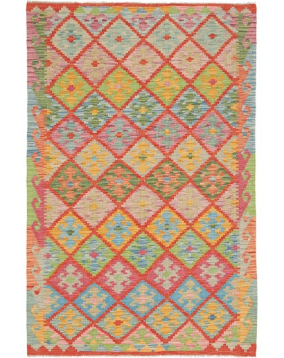 Tappeto Kilim Afghanistan marrone 120x183