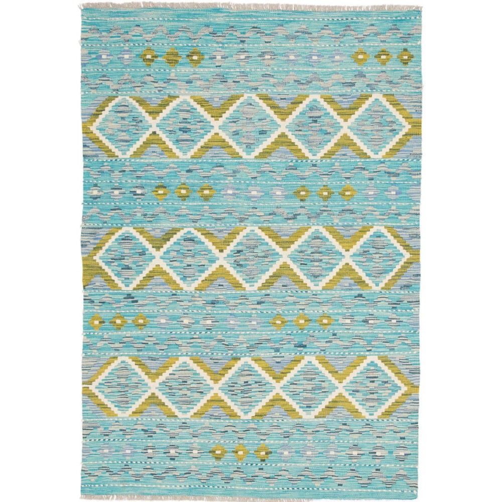 Tappeto Kilim Afghanistan azzurro blu 123x176