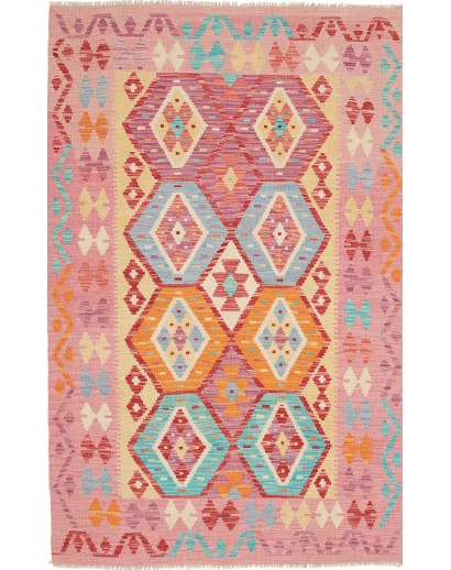 Tappeto Kilim Afghanistan marrone 123x193