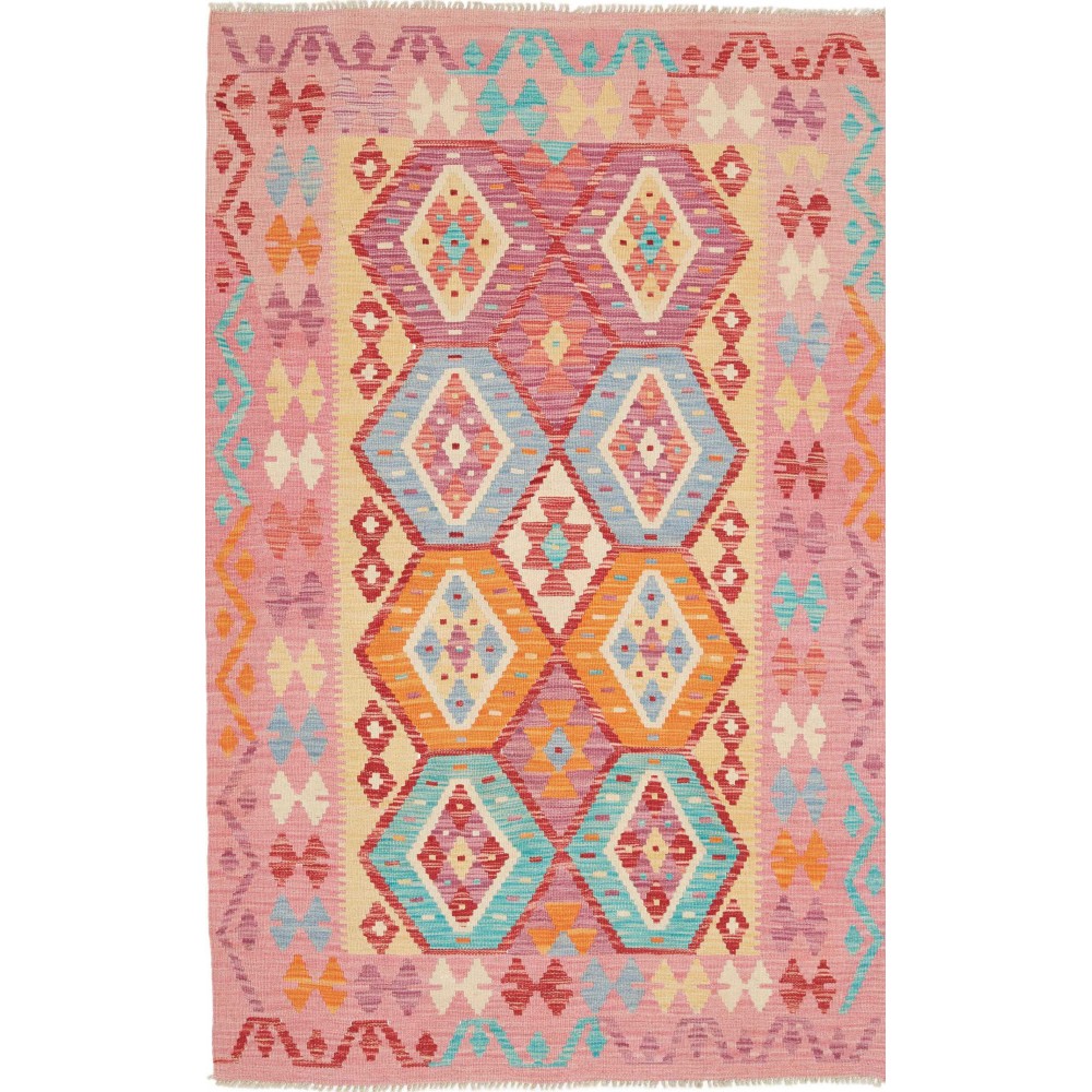 Tappeto Kilim Afghanistan marrone 123x193