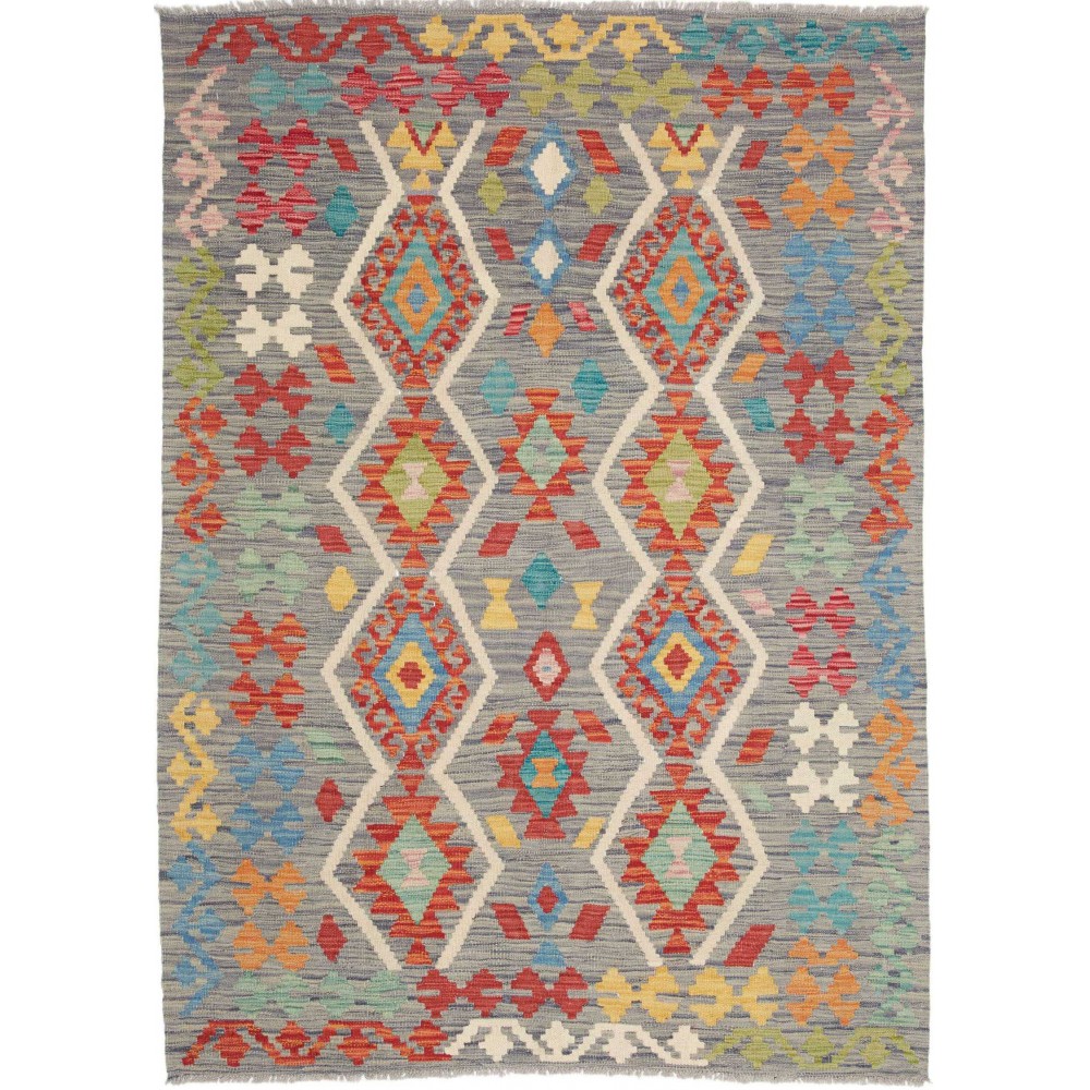 Tappeto Kilim Afghanistan marrone 126x182