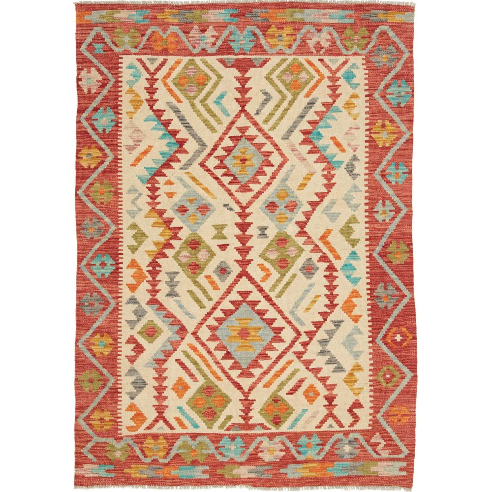 Tappeto Kilim Afghanistan marrone 123x175
