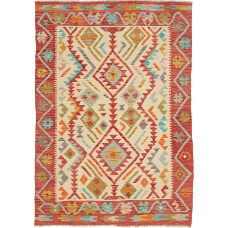 Tappeto Kilim Afghanistan marrone 123x175