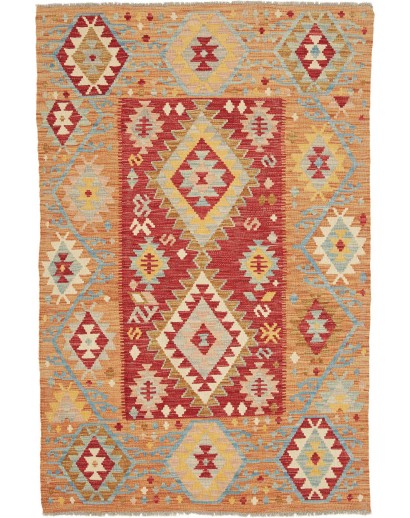 Tappeto Kilim Afghanistan marrone 120x183