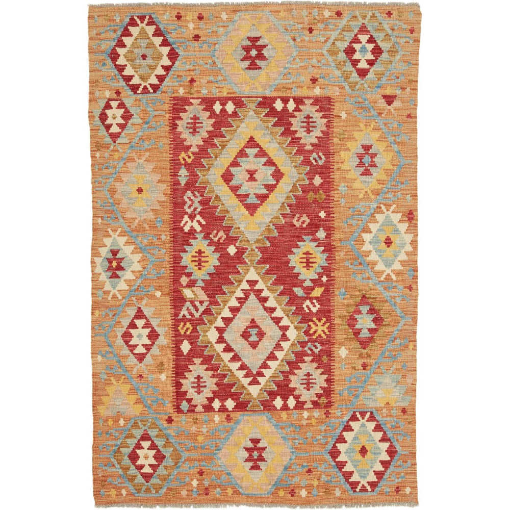 Tappeto Kilim Afghanistan marrone 120x183