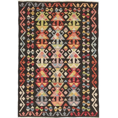 Tappeto Kilim Afghanistan marrone 118x174