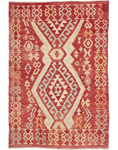 Tappeto Kilim Afghanistan marrone 128x186
