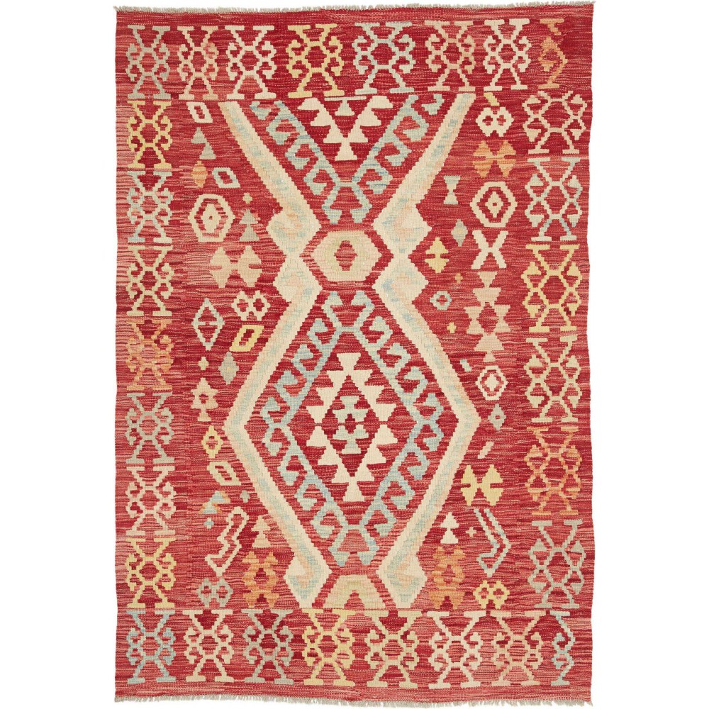 Tappeto Kilim Afghanistan marrone 128x186