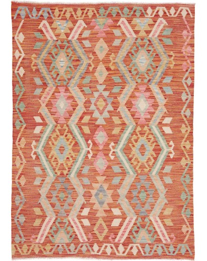 Tappeto Kilim Afghanistan marrone 129x180