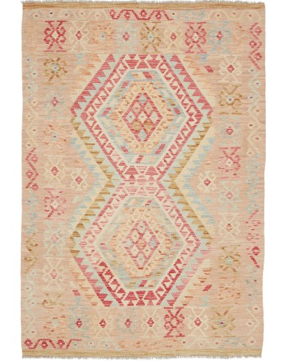 Tappeto Kilim Afghanistan marrone 128x186