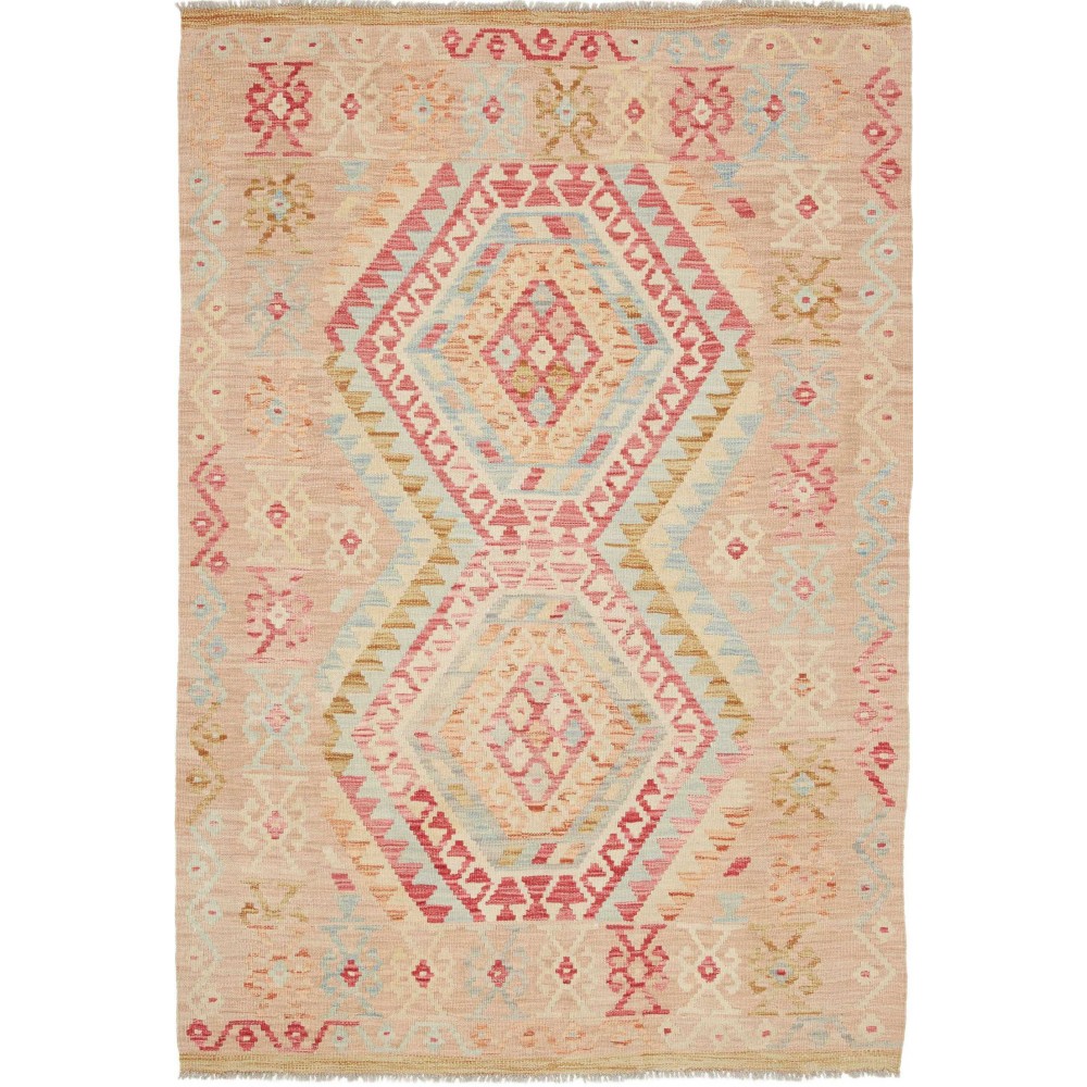 Tappeto Kilim Afghanistan marrone 128x186