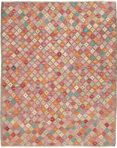 Tappeto Kilim Afghanistan marrone 132x163