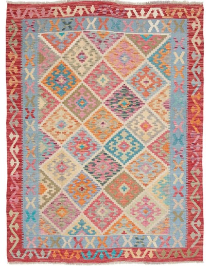 Tappeto Kilim Afghanistan marrone 130x172