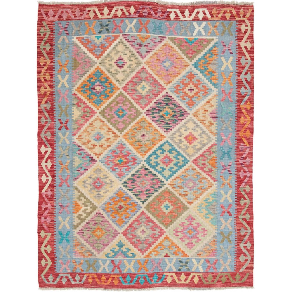 Tappeto Kilim Afghanistan marrone 130x172