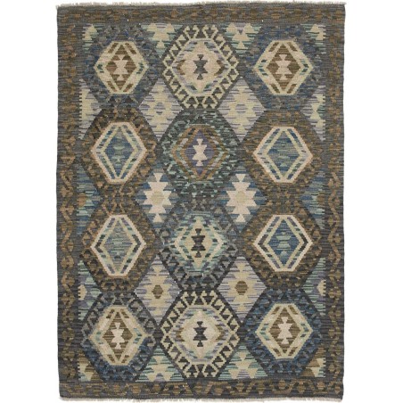 Tappeto Kilim Afghanistan azzurro grigio 128x178