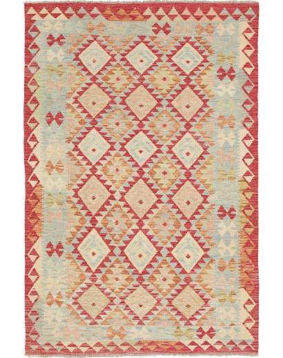 Tappeto Kilim Afghanistan marrone beige 123x187