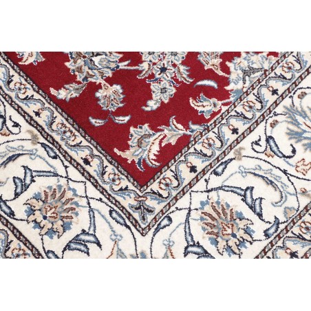 Tappeto Nain Kashmar Persia bianco grigio 197x204