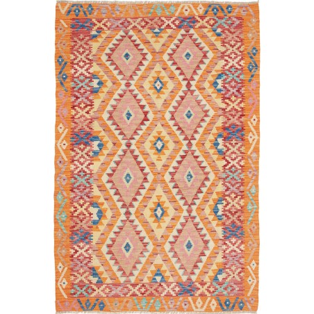 Tappeto Kilim Afghanistan marrone 124x181
