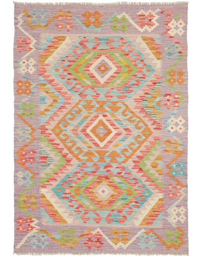 Tappeto Kilim Afghanistan marrone beige 98x142
