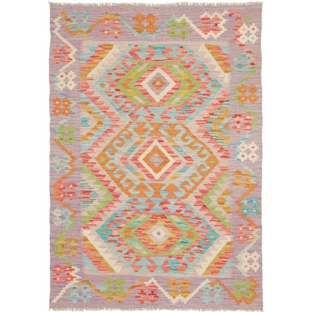 Tappeto Kilim Afghanistan marrone beige 98x142