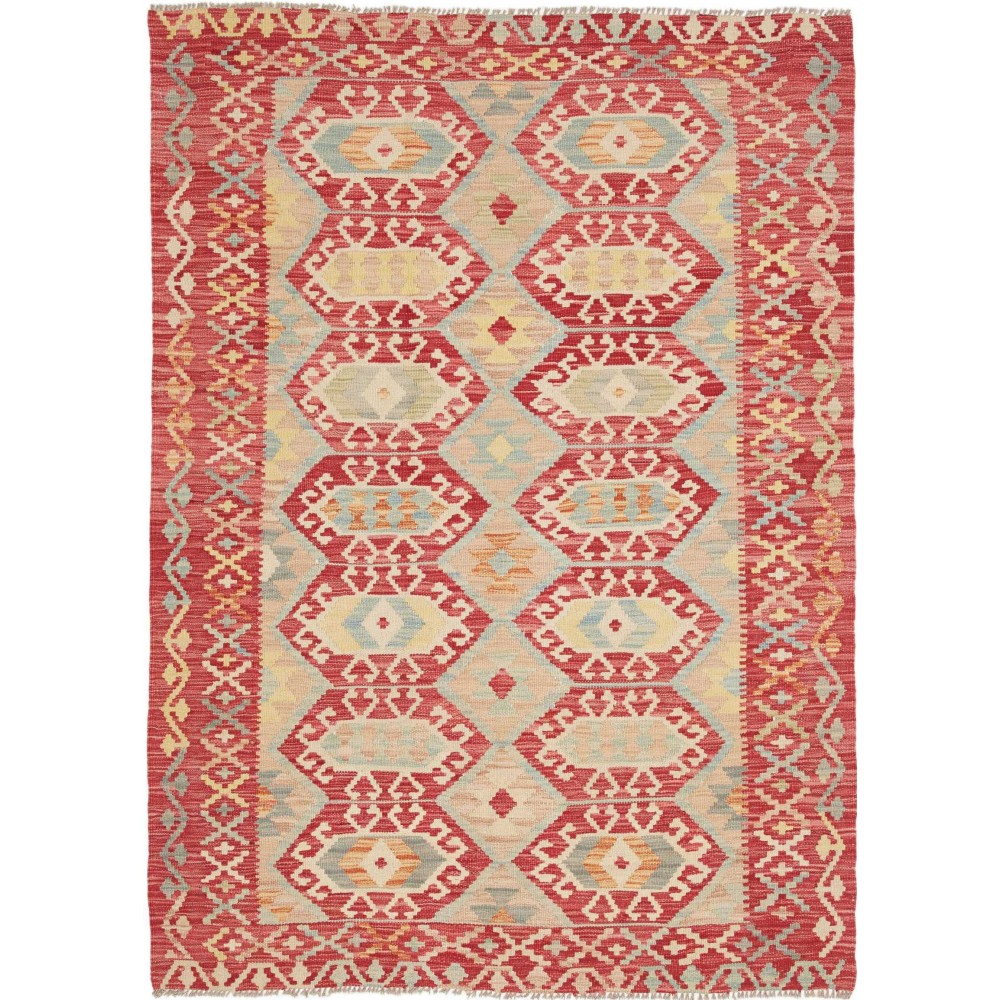 Tappeto Kilim Afghanistan marrone 133x182