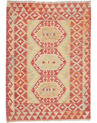 Tappeto Kilim Afghanistan marrone 101x139