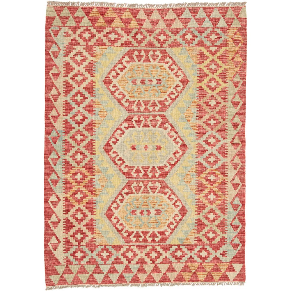 Tappeto Kilim Afghanistan marrone 101x139