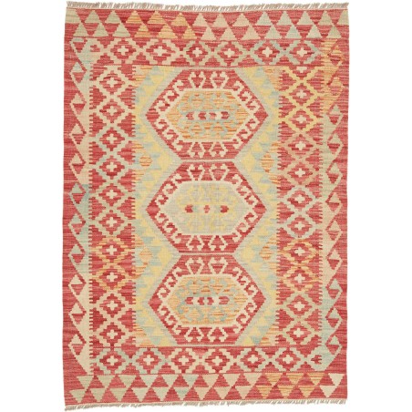 Tappeto Kilim Afghanistan marrone 101x139