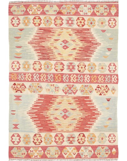 Tappeto Kilim Afghanistan giallo 102x145