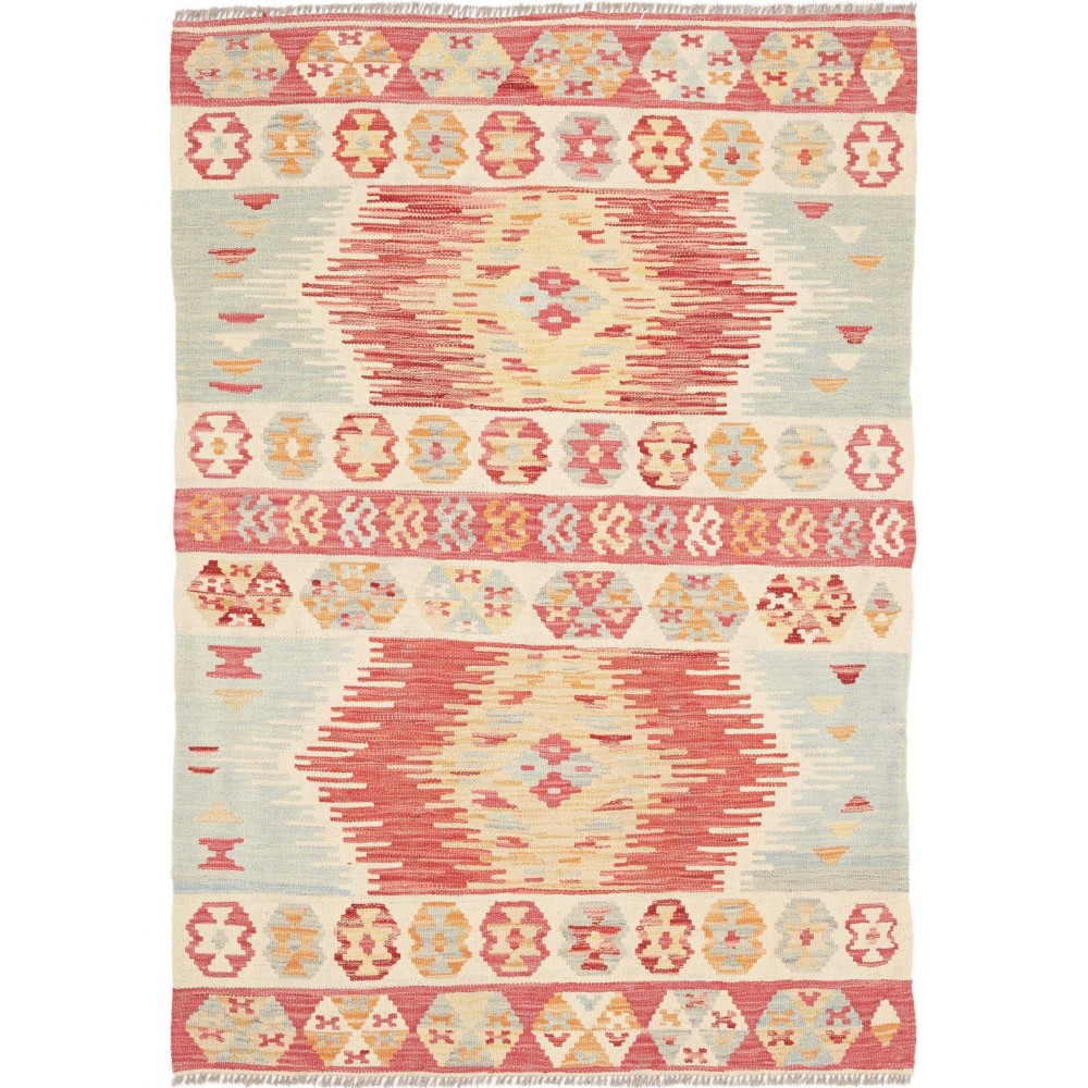Tappeto Kilim Afghanistan giallo 102x145